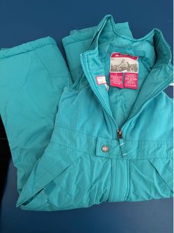 Kids turquoise snow Bib