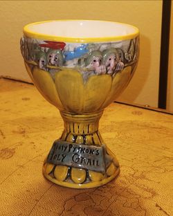 Monty Python's Holy Grail Ceramic Chalice (Hand Painted)