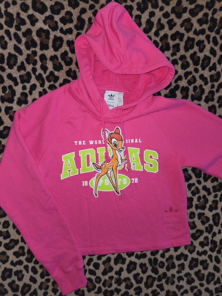 Disney/Adidas Bambi Pink Hoodie Size XS