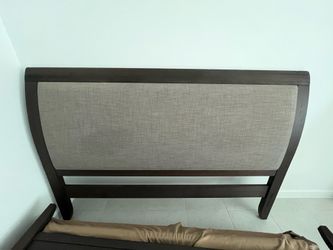 Wood Bed Frame with Headboard