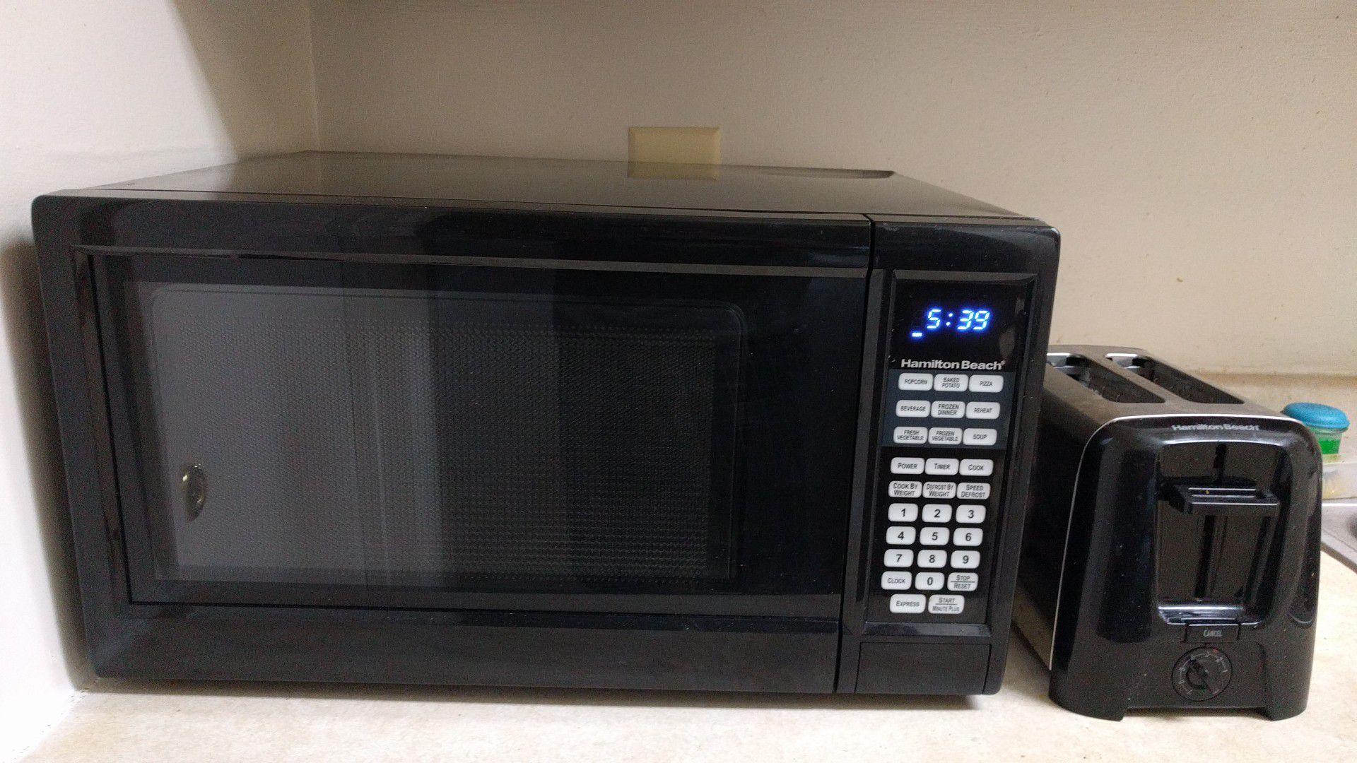 Hamilton Beach Microwave Oven and Toaster