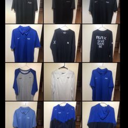 $100 OBO Lot Of 10 Used Sunrun Nike Shirts And A Windbreaker (Men’s XL & XXL)