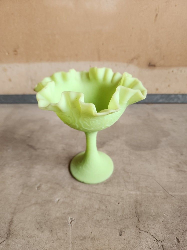 Vintage Fenton Lime Green Glass