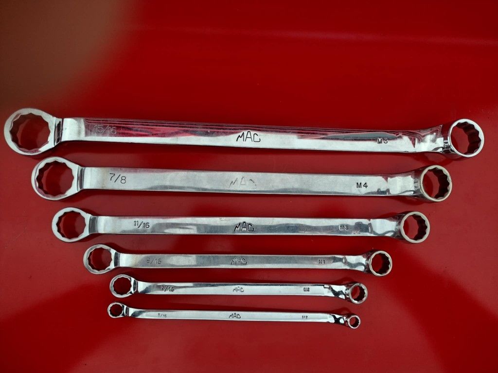 Mac 6-PC. SAE Long Deep-Offset Double-Box Wrench Set - 12-PT.