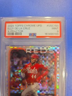 2024 Topps Chrome Update Elly De La Cruz X-Fractor PSA 9