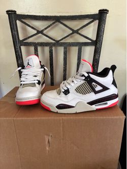 Nike Air Jordan 4 Retro Flight Nostalgia Pale Citron ,  US size 7Y,  used, no box