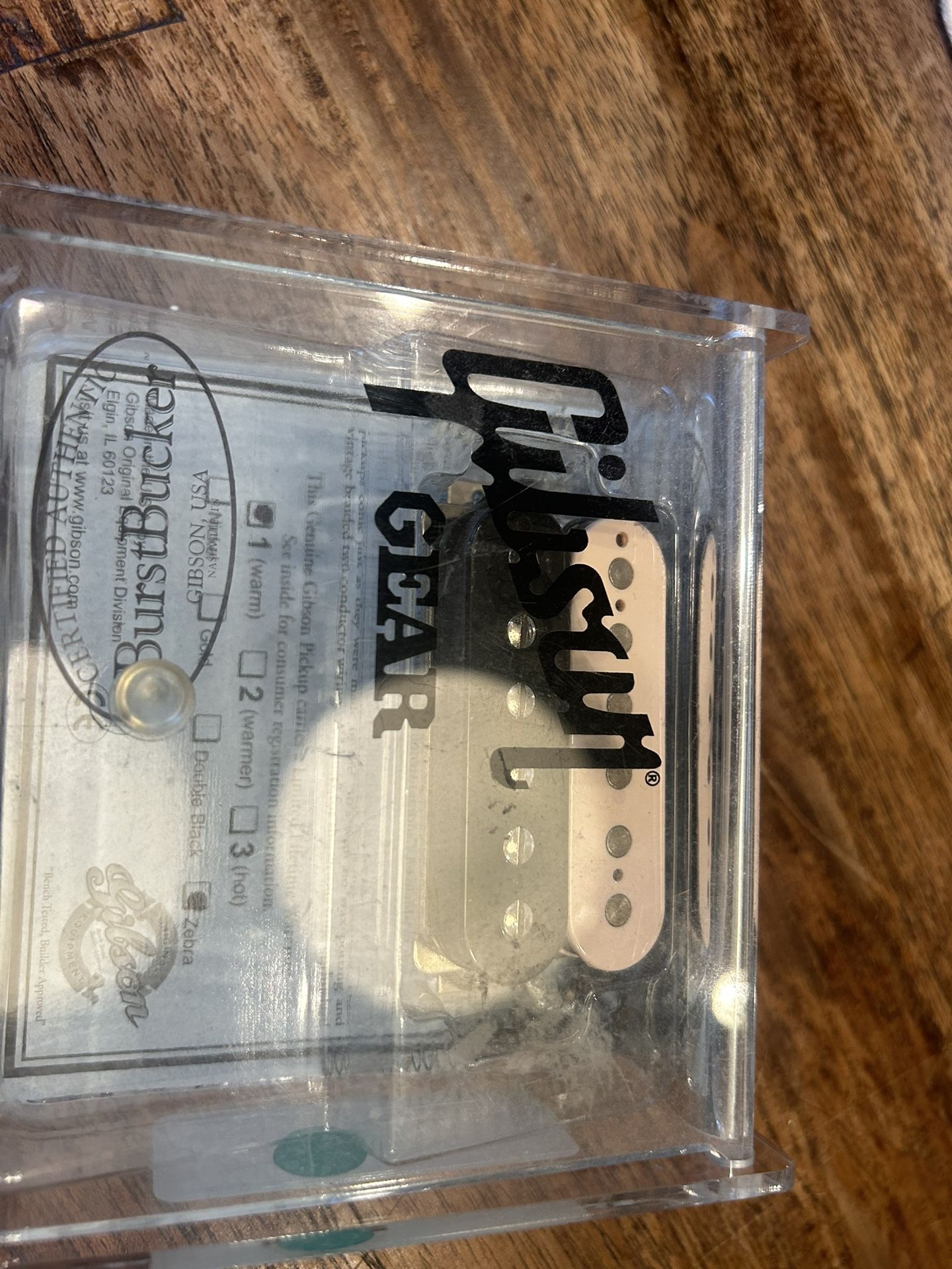 Gibson Burstbucker Zebra