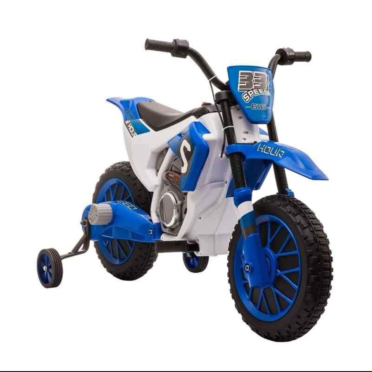 Kids electric bike with training wheels