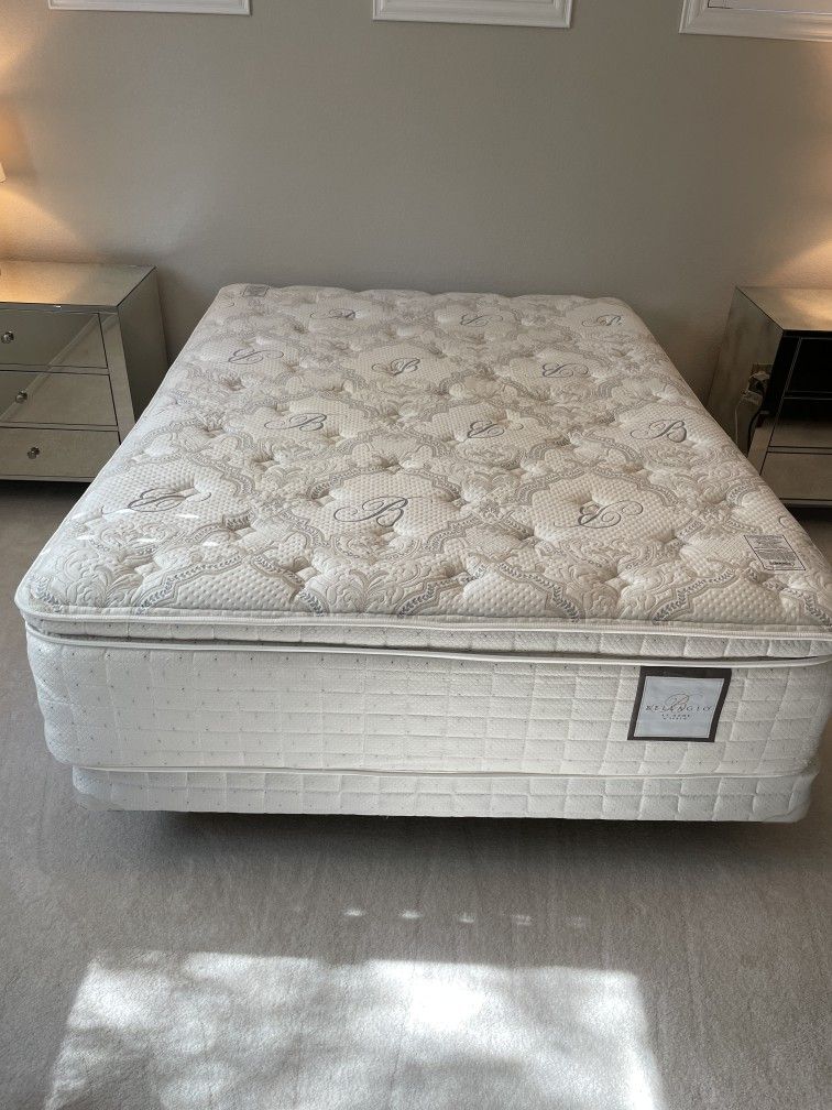 Queen Bellagio at Home + Box Springs & Bed frame for Sale in Henderson