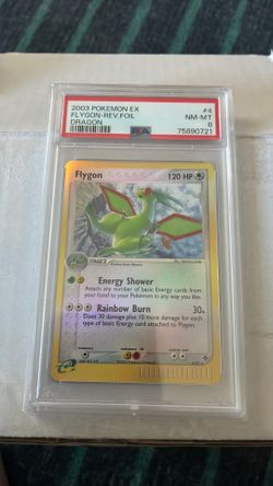 Pokemon Card Ex Dragon #4 Flygon Holo PSA 8 2003 Vintage