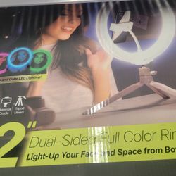 12 " DUAL SIDE FULL COLOR RING LIGHT NEW