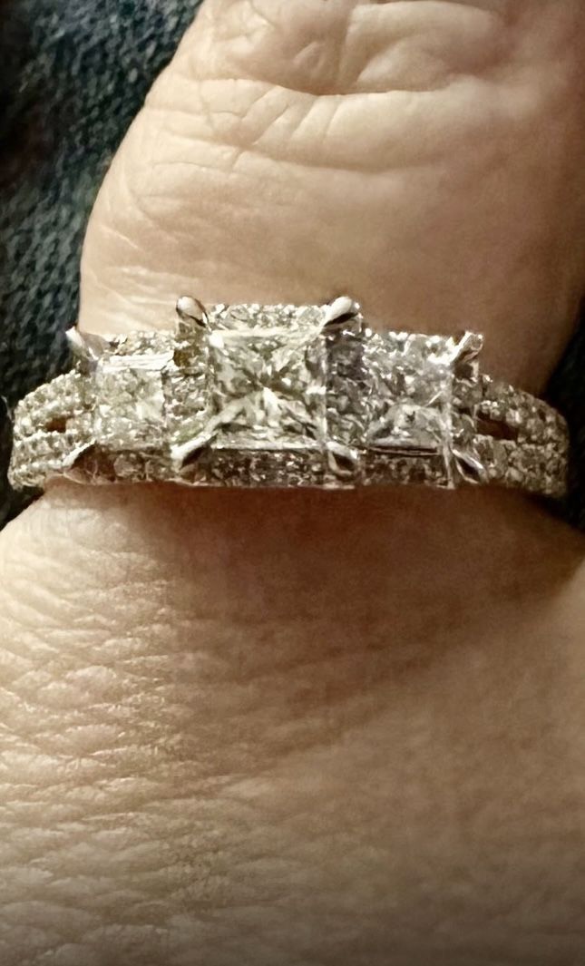 Three-Stone Diamond Engagement Size 5.25