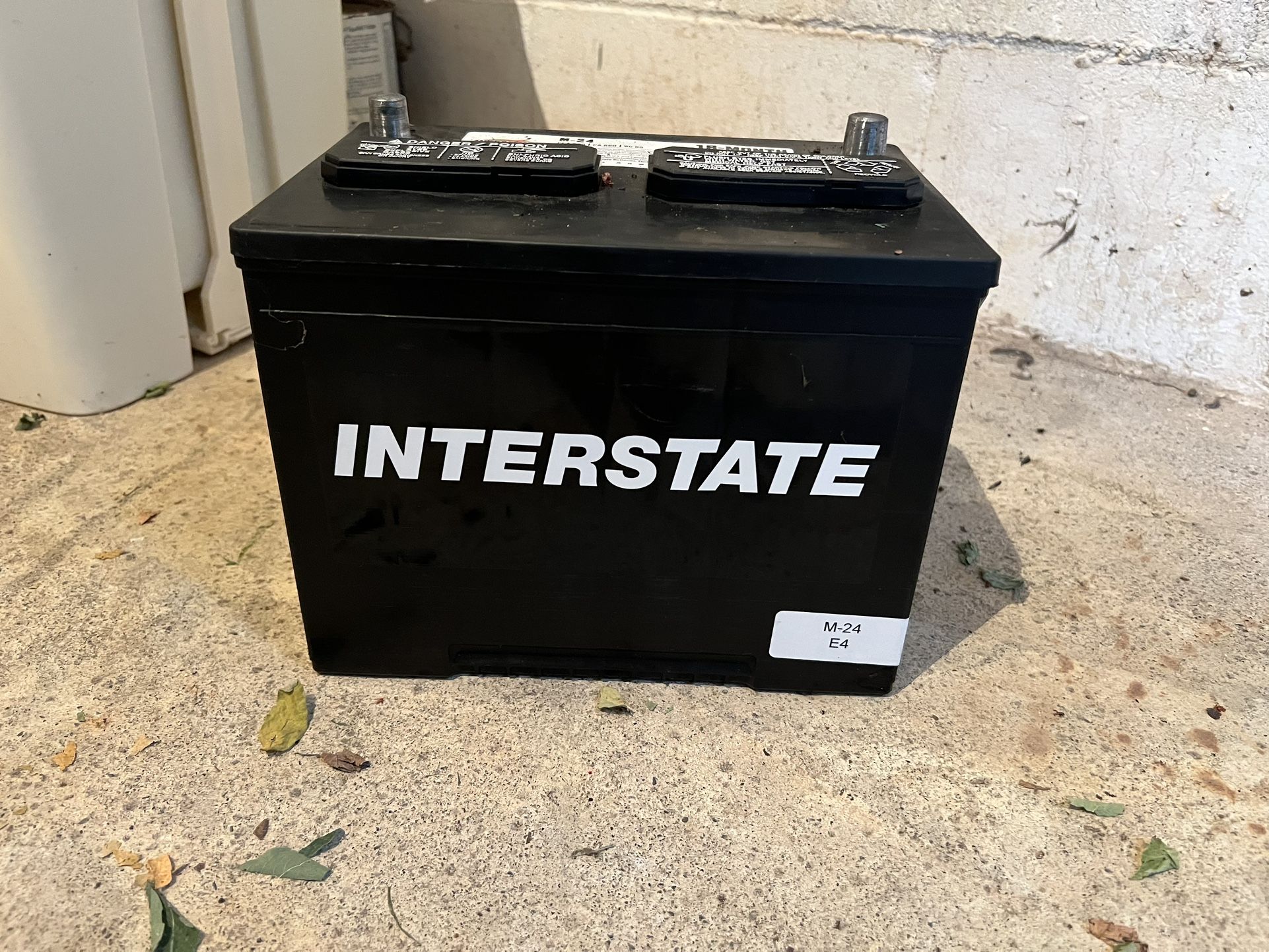 Interstate M-24 E4 car battery.