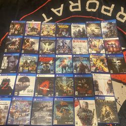PS4/5 lot - No Sports Games - Priced To SELL  - 33 games - $470 value ! 