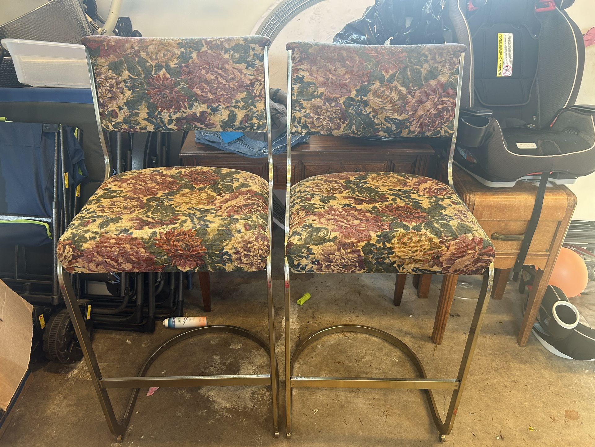 Two Vintage barstools