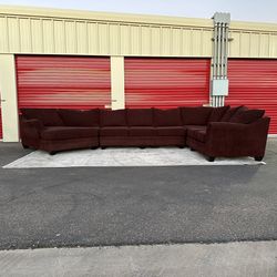 Dark Red 3 Piece Sectional Couch
