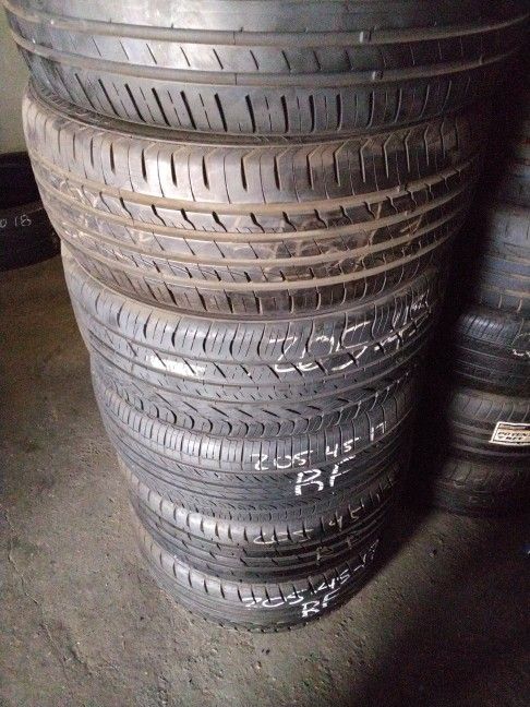 205 45 17 Run Flat And Regular Tires