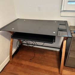 Modern Glass Computer Desk 