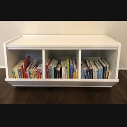 Crate & Barrel Storage Palooza II Adjustable White Toy Storage Organizer.