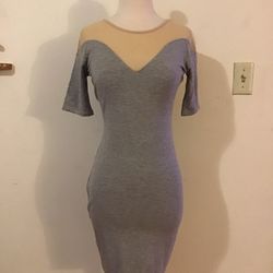 LAUGH CRY REPEAT GRAY DRESS SIZE SMALL 