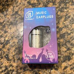 Lysian Music Earplugs 2 Pairs Model SA-2-14 SNR 23dB