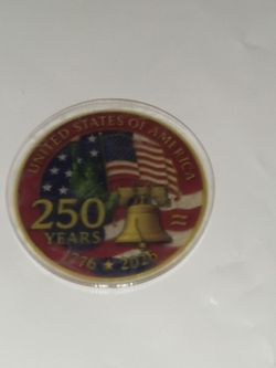 250th Anniversary Commemorative  plastic Coin