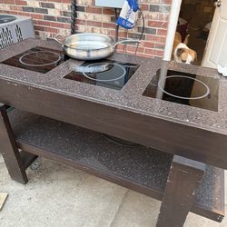 Induction 3  burner table