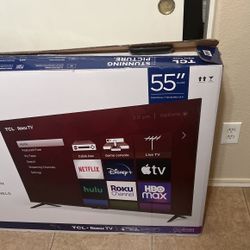 TCL 55inch Smart Roku Tv BRAND NEW!