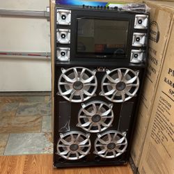 Gold Fox Karaoke Speaker With Tablet 