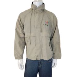 Vintage 90's Mirage Las Vegas Beige Khaki Casino Lightweight Jacket Men's Size M