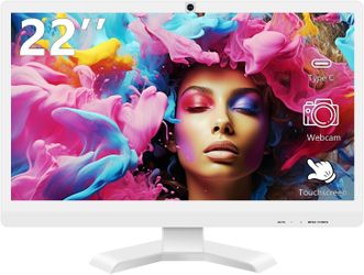 NEW - 22 inch Monitor With Touchscreen and Webcam