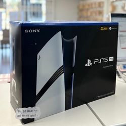 Sony Playstation 5 Pro New Gaming Console - Pay $1 To Take It Home Today and pay the rest later.