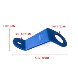 BRAND NEW PASSWORD JDM EG EH EJ CIVIC BLUE CNC BILLET ALUMINUM RADIATOR STAY MOUNT BRACKET+WASHER KIT