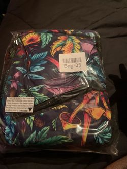 Crossbody bag - 420 leaf and mushrooms