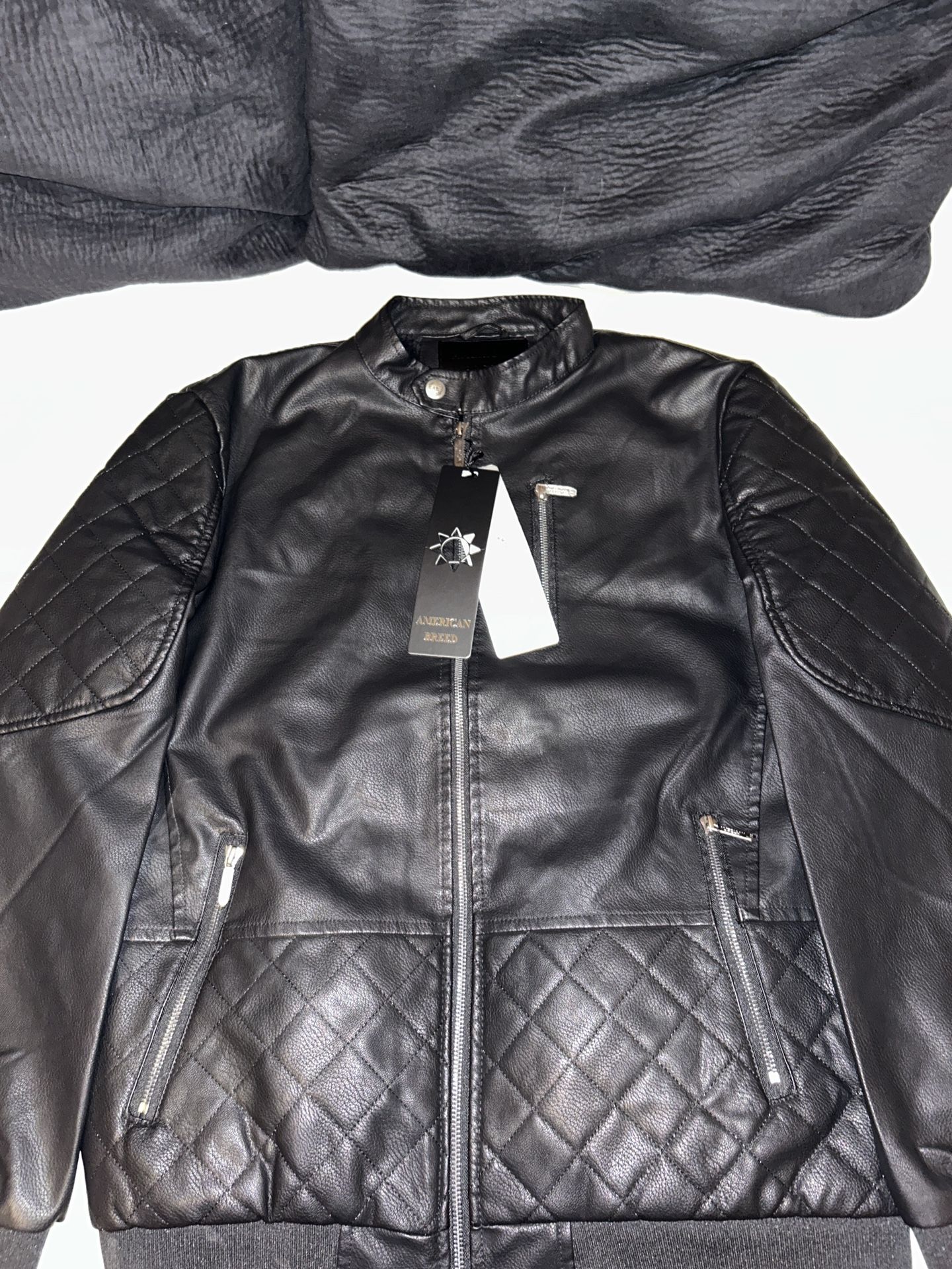 American Breed Black Leather Jacket