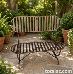 Metal Outdoor Convertible Bench
