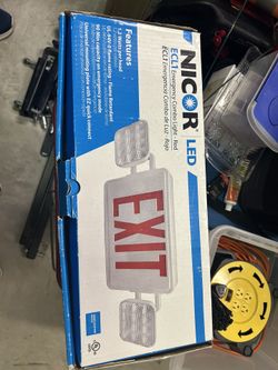 Exit Light With Emergency Lighting