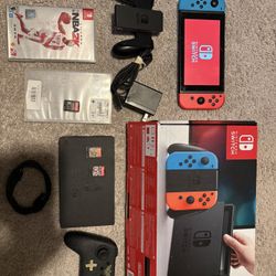 Nintendo Switch + 4 Games (hablo Espanol)