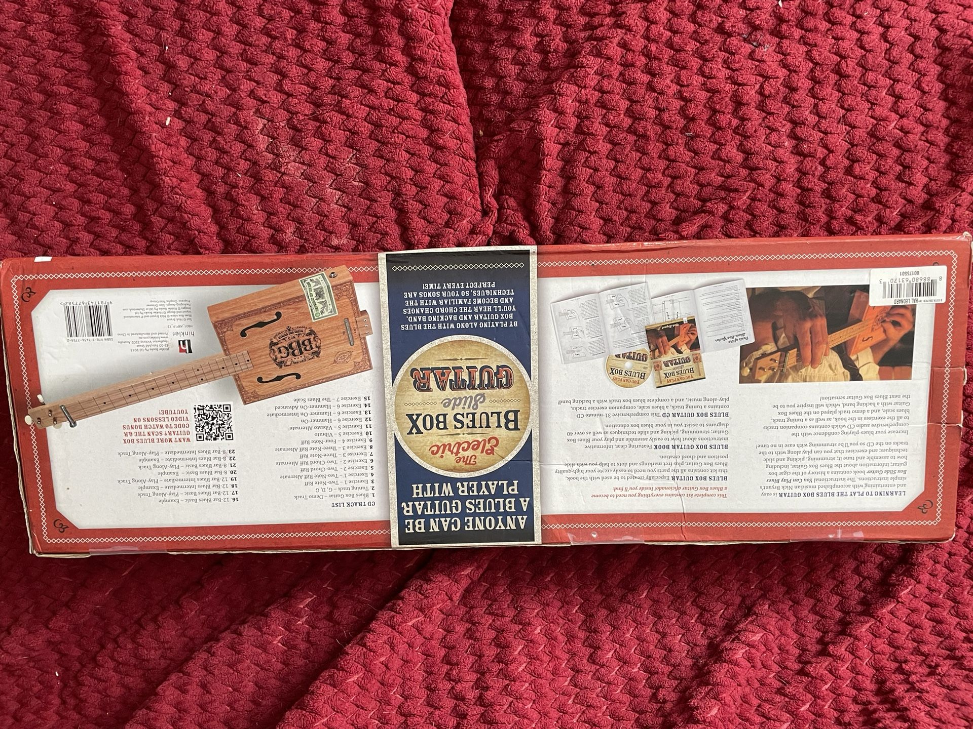 Electric blues box slide guitar