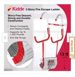 2 story house escape folding ladder 1000lbs