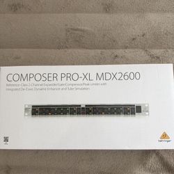 Behringer MIC2200 Tube Preamp + MDX2600 Compressor Bundle – New Open Box