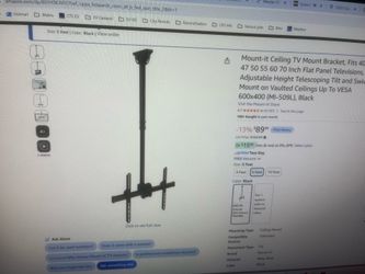 Ceiling mount TV mount bracket
