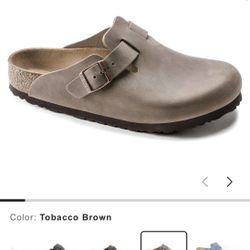 Birkenstock 39 Regular Oiled Leather Tobacco