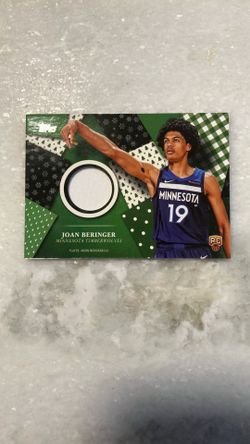 Joan Beringer Game Worn Jersey Part Rookie Card