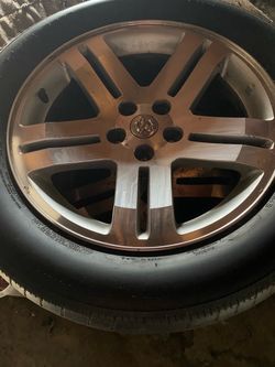 Dodge Alloy Wheel with Tire, 18”