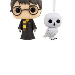 Hallmark Harry Potter Mystery Ornaments (Harry and Hedwig Funko POP!, Set of 2) - Limited Availability