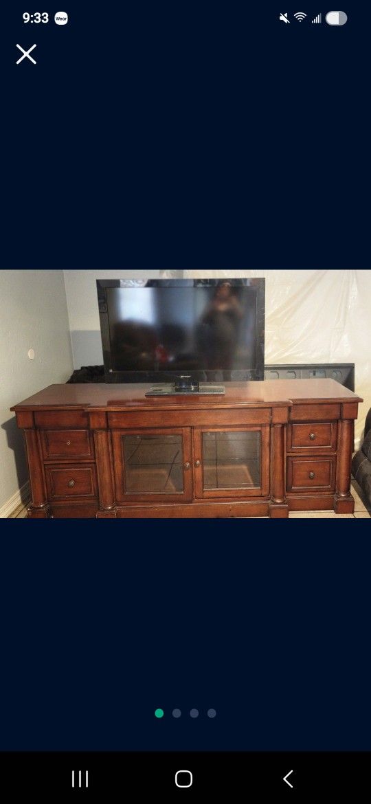 Wood TV Stand / Entertainment Console