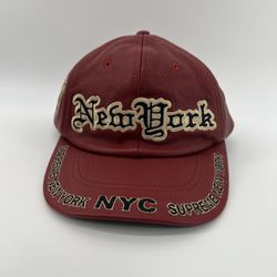 Supreme Leather Red Hat