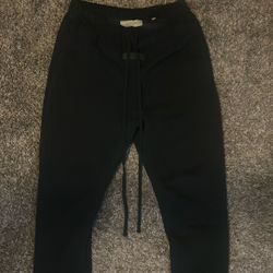 Black Essential Cuffed SweatPants