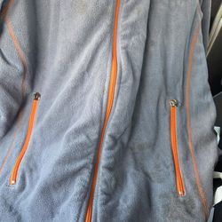 DOUBLE DIAMOND  Zip Up Fleece  Sz L